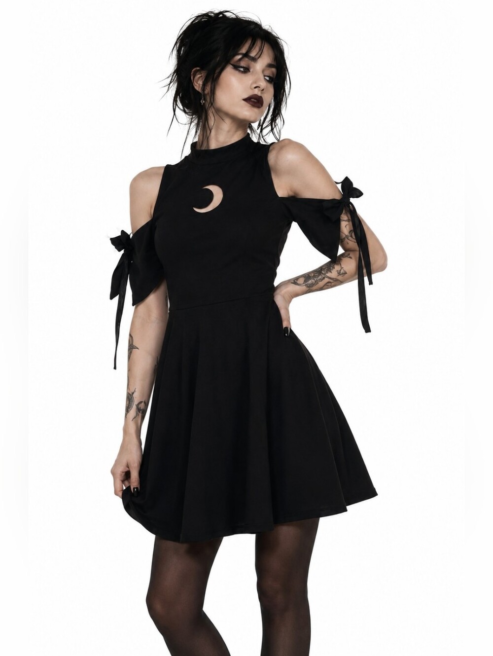 Forbidden Alchemy Moon Cutout Dress - Picture 2 of 12